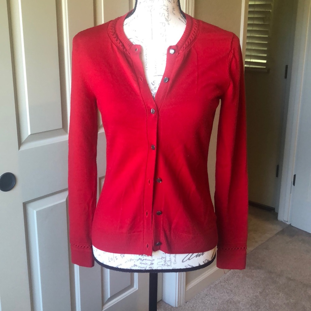 Brooks Brothers Red Cardigan